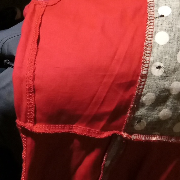 HALLOWEEN COSTUME! iHot Red & Black Polka Dot Button Accent Fit & Flare Dress - Picture 12 of 12